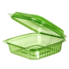 Veridian™ Compostable PLA Clamshells - 8in x 8in x 3in green