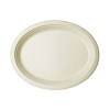 Nourish 7in x 10in Oval Platter, Natural Molded Fiber