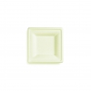 Nourish 6in Square Plate, Natural Molded Fiber