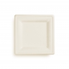 Nourish 8in Square Plate, Natural Molded Fiber