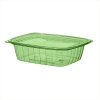 Veridian™ 24oz PLA two-piece deli container green