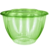 Veridian™ 48oz PLA Petal Salad Bowl w/ Lid green