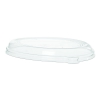 Compostable Low-Profile Oval Lid, Fits SCV Oval Bowls