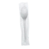 6.5in compostable CPLA spoon, individual wrap