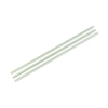 8.25" Unwrapped Straw, 5mm, Translucent with Green Stripe, PLA