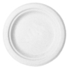 6in plate, white molded fiber