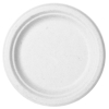 7in plate, white molded fiber