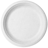 9in plate, white molded fiber